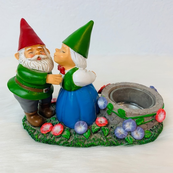Yankee Candle Accents Yankee Candle Gnome Couple Tea Light Candle
